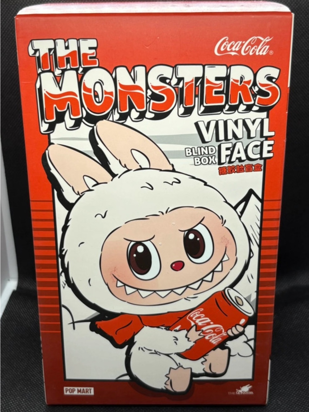 Pop Mart authentic LaBuCoca-Cola Red & White “The Monsters” Vinyl Face.